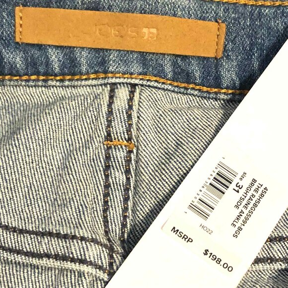 NWT JOE'S JEANS Raine High Rise Straight Ankle Stretch Vintage Blue 31 MSRP $198 - Picture 7 of 9